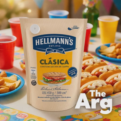 Hellmann’s Classic Mayonnaise 475g | Creamy Argentine Pantry Favorite