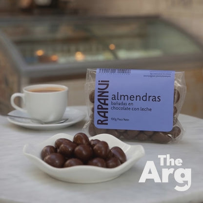 Rapanui Almonds Dipped in Milk Chocolate 100g / 3.5oz