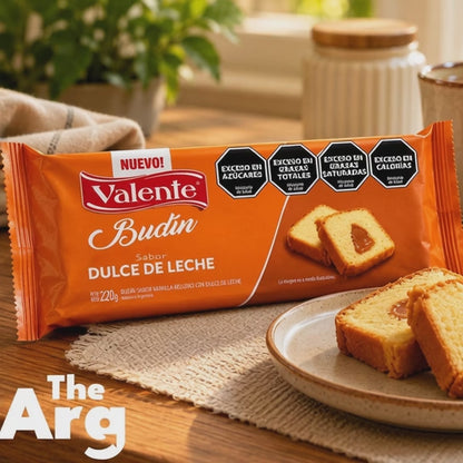 Valente Dulce de Leche Filled Pound Cake 220g | Argentine Sweet Cake