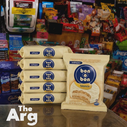 Alfajor Bon o Bon White Chocolate 6 Pack x 40 g / 1.41 oz | Argentine Alfajores