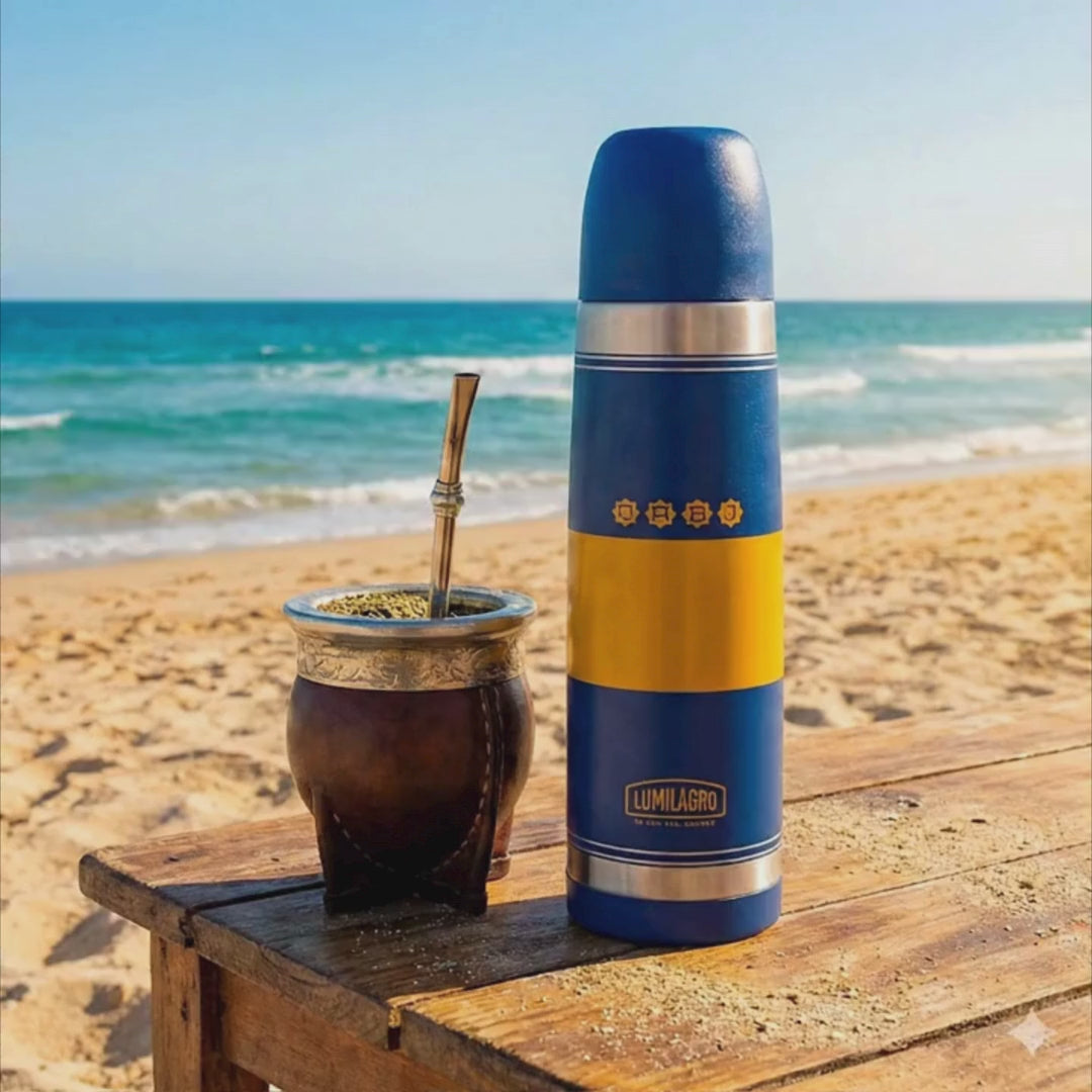 Lumilagro Luminox, Football Teams Boca Juniors Flag Thermo Ideal For Mate, 1 L