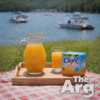 Clight Orange Powdered Juice Sugar Free | 20 Pack Box 160g / 5.6 oz