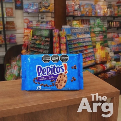 Pepitos Chips Ahoy! Chocolate Chip Cookies 357g / 12.6 oz (Pack of 3) | Argentine Classic Cookies