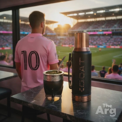 Stanley x Messi GOAT Thermos 1.2L | Black Limited Edition Stainless Steel