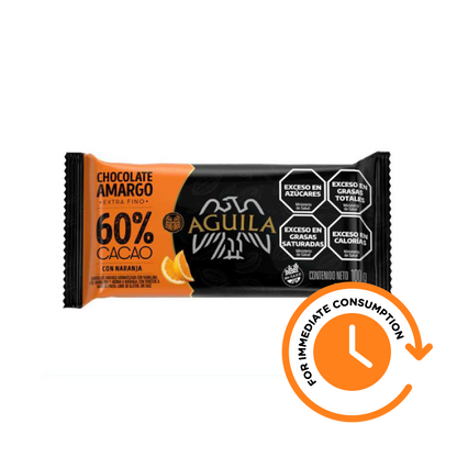 SALE Águila Chocolate 60% Cocoa with Orange 100 g / 3.5 oz