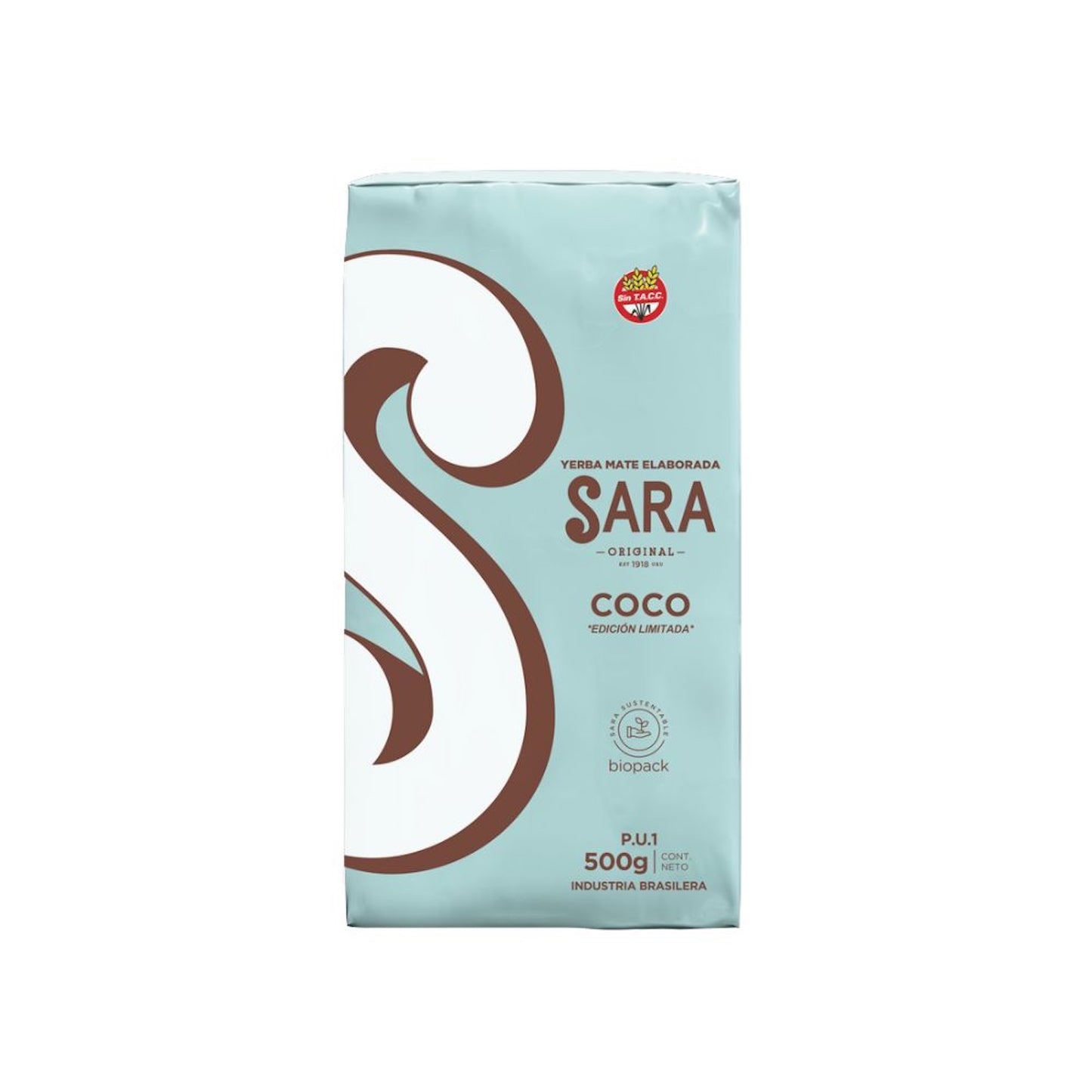 Sara Coconut Yerba Mate – Uruguayan Style Flavored Mate - 500g