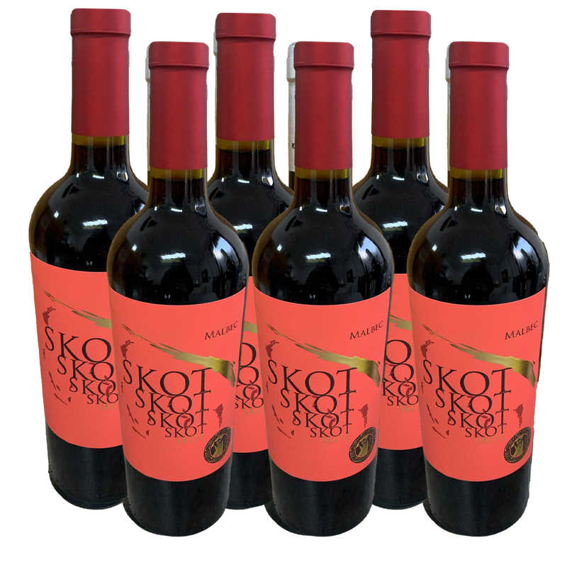 Skot Wine Kosher Malbec Mevushal (Box of 6 Bottles)