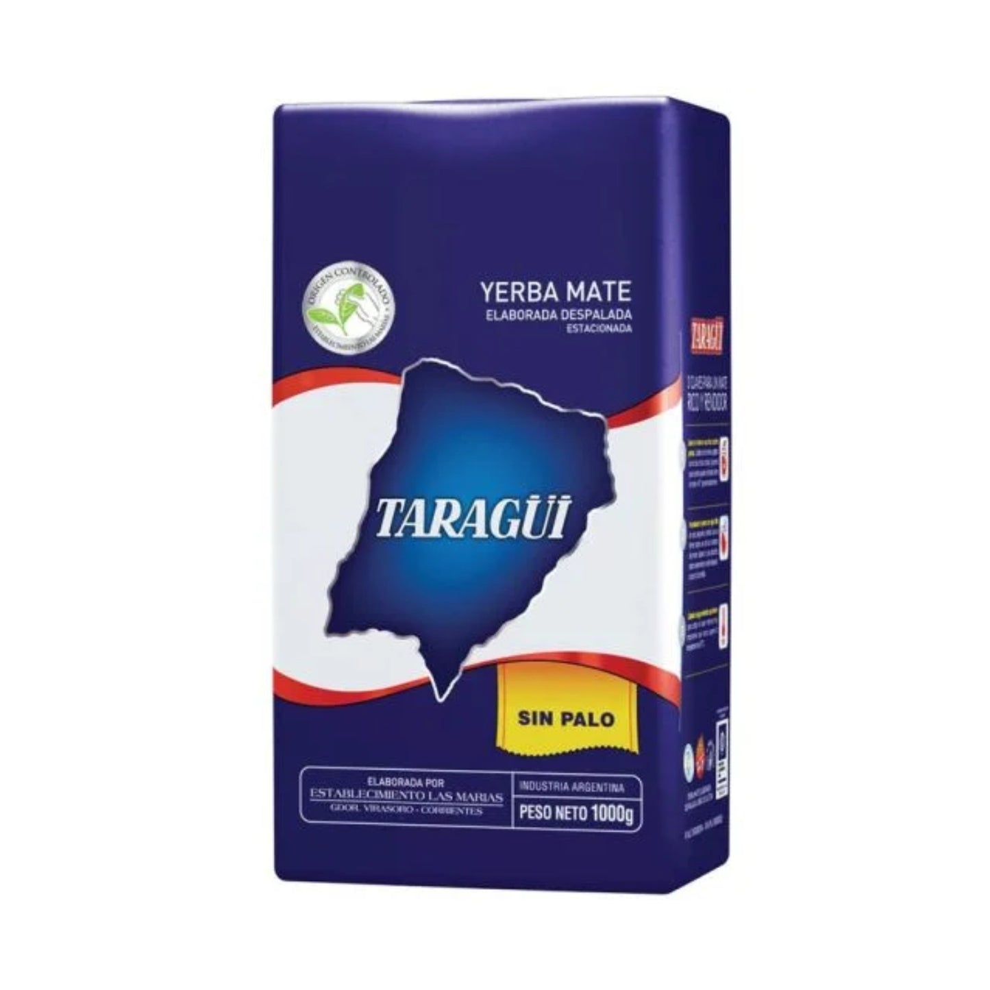Taragüi Yerba Mate Sin Palo 1kg (2.2 lb) | Premium Argentine Loose Leaf Mate Tea (Without Stems)