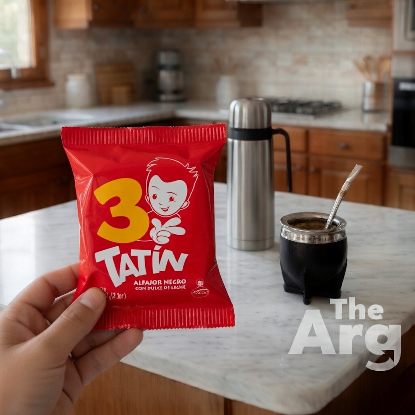 Alfajor Tatín Milk Chocolate with Dulce de Leche | 3 Layers 60g / 1.1oz