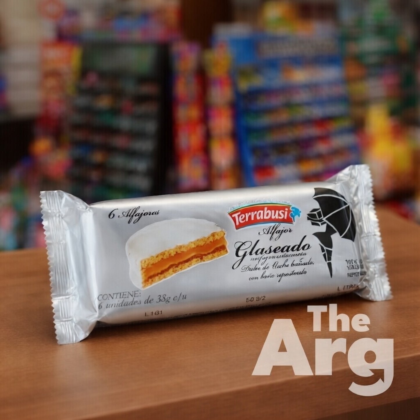 Terrabusi Glazed Alfajores with Dulce de Leche (6 Pack, 252g / 8.88 oz)