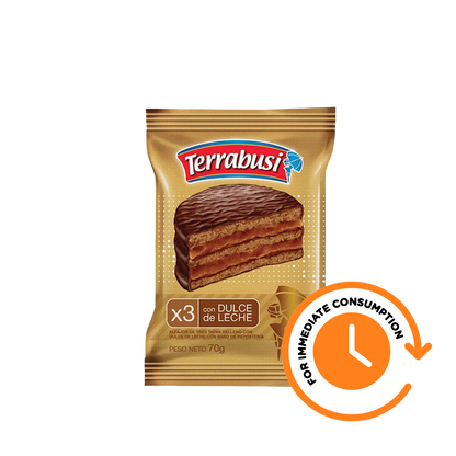 SALE Alfajor Terrabusi Triple with Dulce de Leche 70 g / 2.4 oz