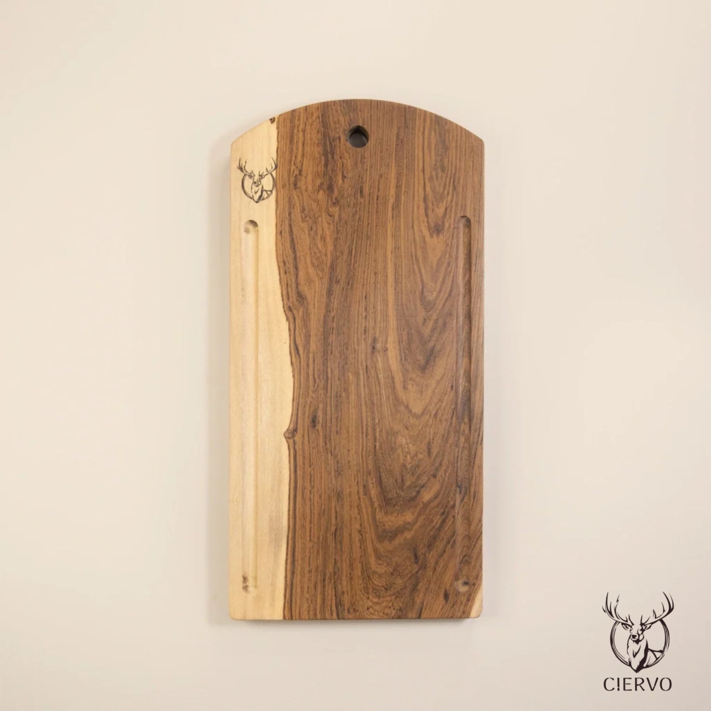 Ciervo Solid Guayubira Bread Board – Handcrafted Argentine Hardwood Board with Crumb Channel
