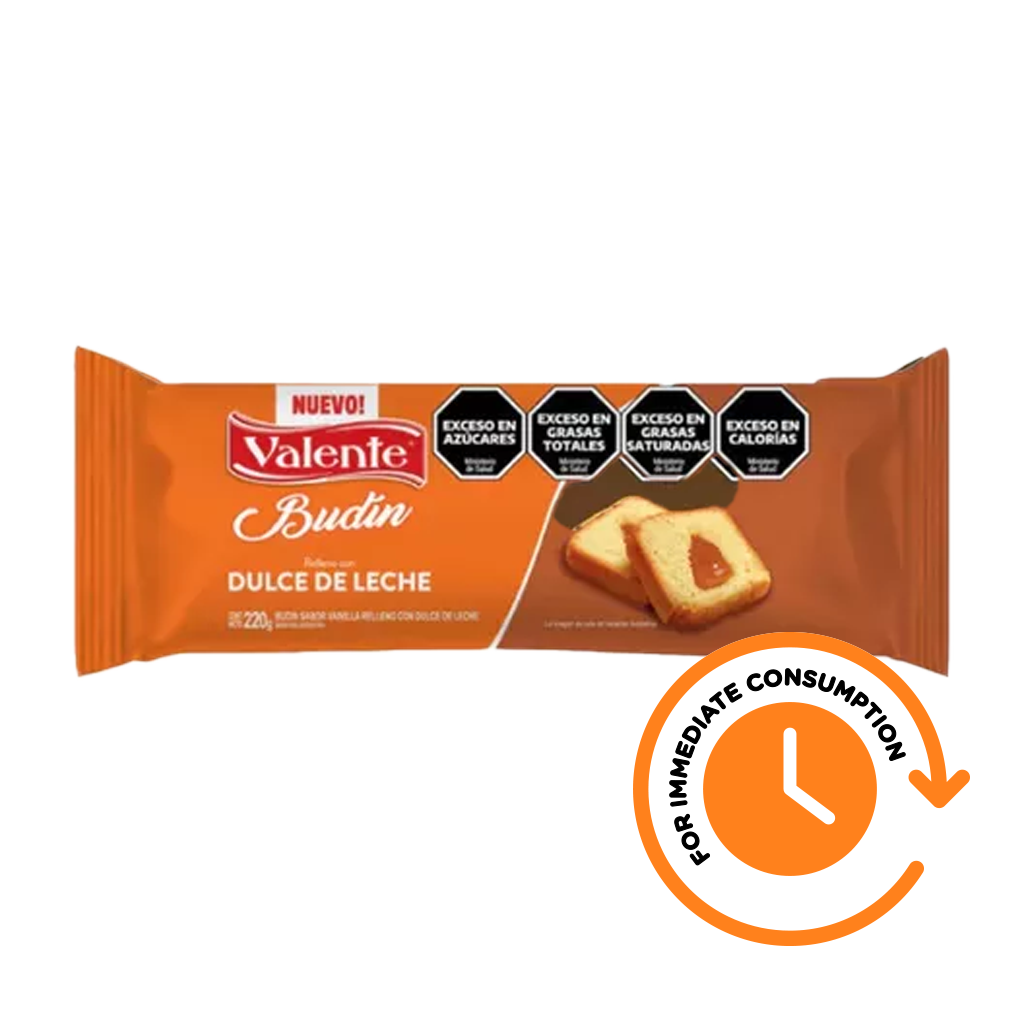 SALE Valente Dulce de Leche Filled Pound Cake 220 g / 7.76 oz