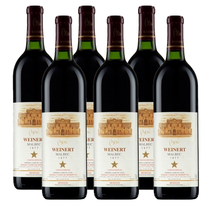1977 Weinert Malbec Estrella 750ml - Exclusive Age-Worthy Wine (6 Bottles)