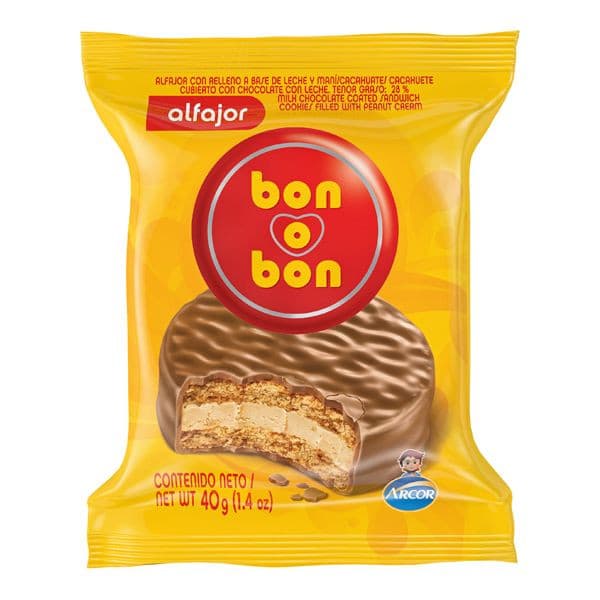 Alfajores "Bon o Bon" 1u 40g / 0.08lb.