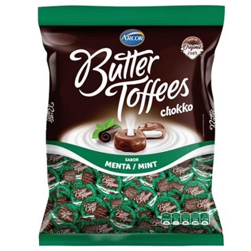 Arcor Butter Toffes Candies Caramel Mint Flavour 822g.