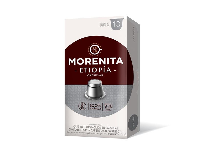 La Morenita Coffee Capsules Etiopia 52g.