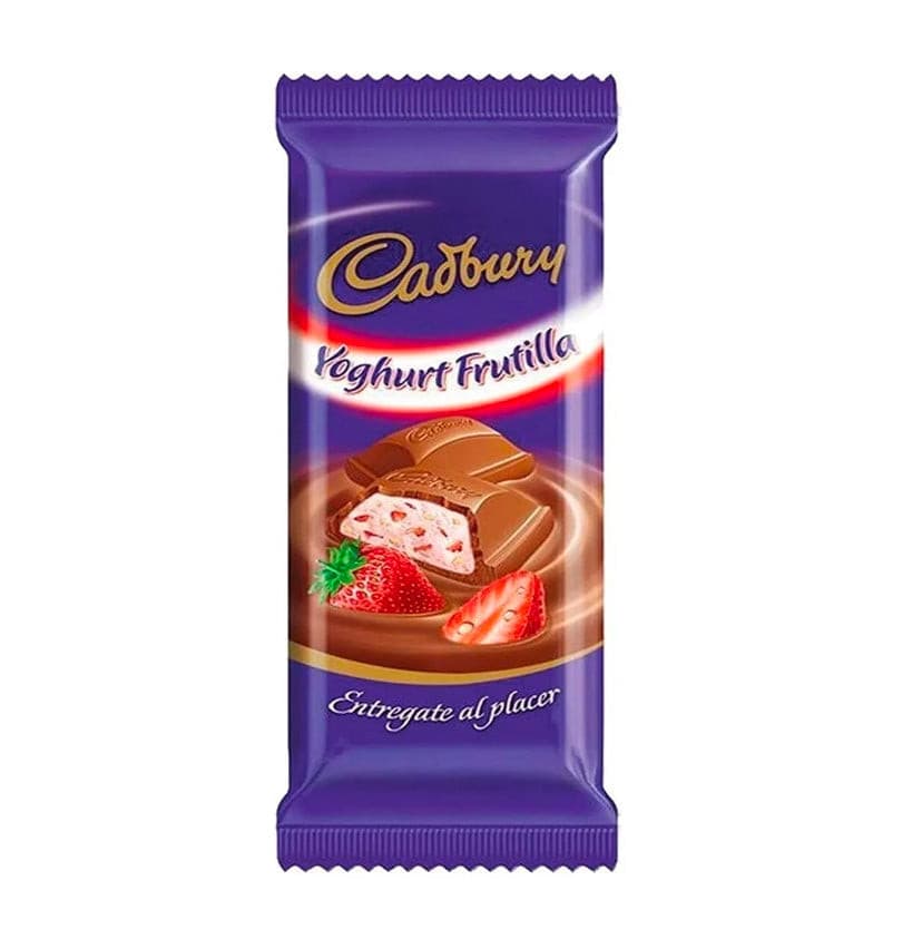 Cadbury Chocolate Bar Yoghurt Frutilla Strawberry, 80 g / 2.82 oz.