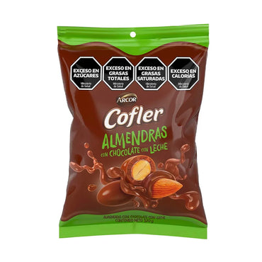 Cofler Milk Chocolate-Covered Almonds Almendras con Chocolate con Leche, 100 g / 3.53 oz