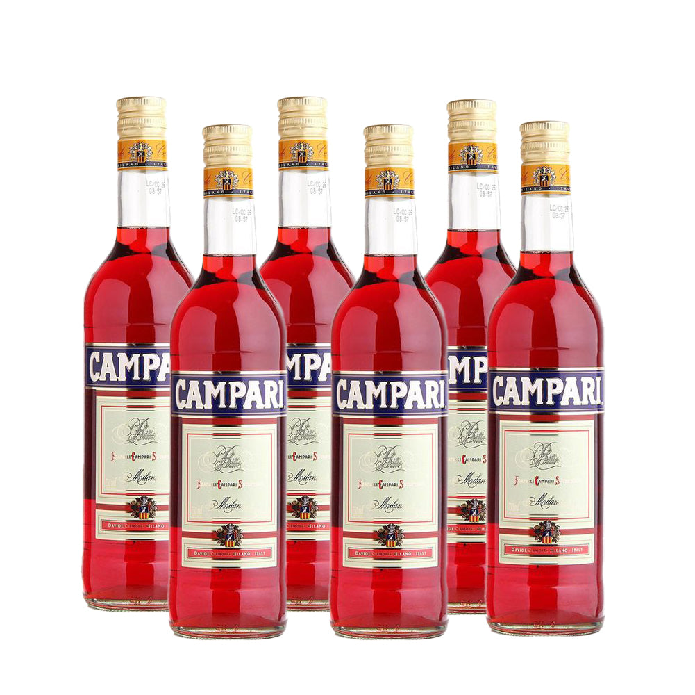 Campari 750 ML (box of 6 bottles).