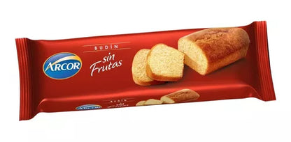 Arcor Budín Sin Frutas Sweet Pound Cake without Fruits, 215 g / 7.6 oz