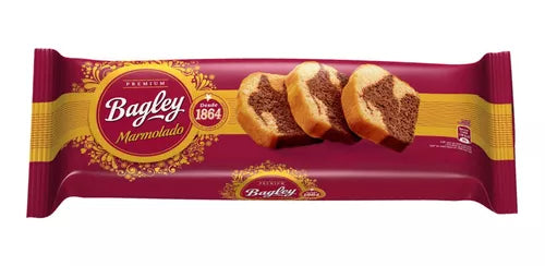 Bagley Premium Budín Marmolado Classic Milk Chocolate & Vanilla Marbled Pound Cake Premium, 215 g / 7.6 oz