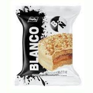 Alfajor "Blanco y Negro" Triple White Chocolate with Dulce de Leche & Vanilla 1u 73.5g / 0.16lb.