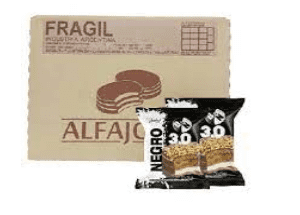 Alfajor "Blanco y Negro" Triple Milk Chocolate with Dulce de Leche & Vanilla Box 21u 73.5 g / 0.15lb.