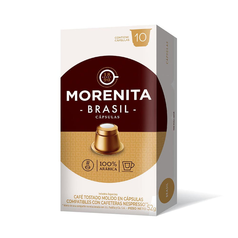 La Morenita Coffee Capsules Brazil 52g.