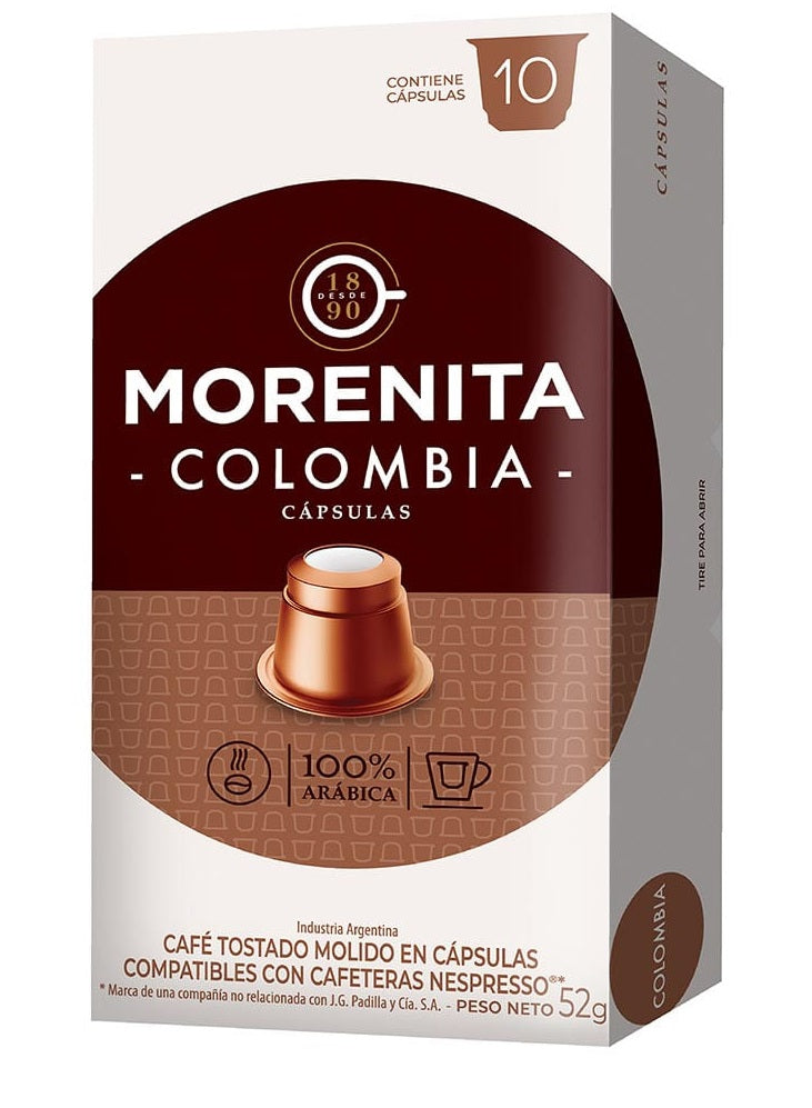 La Morenita Coffee Capsules Colombia 52g.