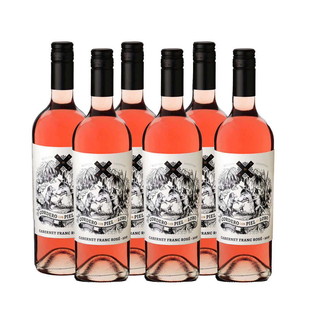Cordero con Piel de Lobo Rosé 750 ml (box of 6 bottles).