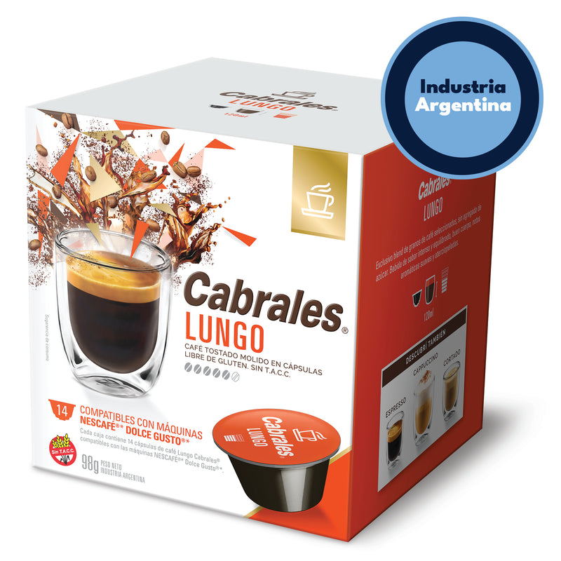 Cabrales Lungo Coffee Capsules 84g.