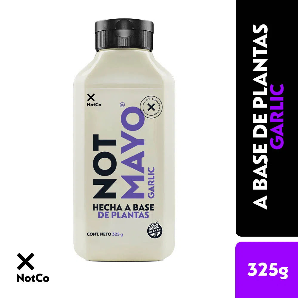 NotCo Dressing Not Mayo Garlic Mayonnaise Made from Plants, 325 g / 11.46 oz.