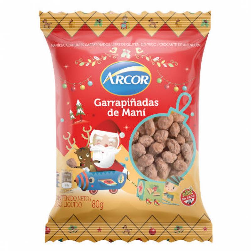 Arcor Garrapiñada de Maní Sugar Coated Peanuts 80 g / 2.82 oz
