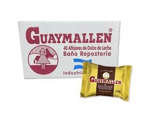 Alfajor "Guaymallen" Chocolate with Dulce de Leche Complete Box 40u 38g / 0.08lb.