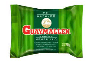 Alfajor Guaymallen Membrillo Triple filled with Quince Jelly  70g / 0.15lb.