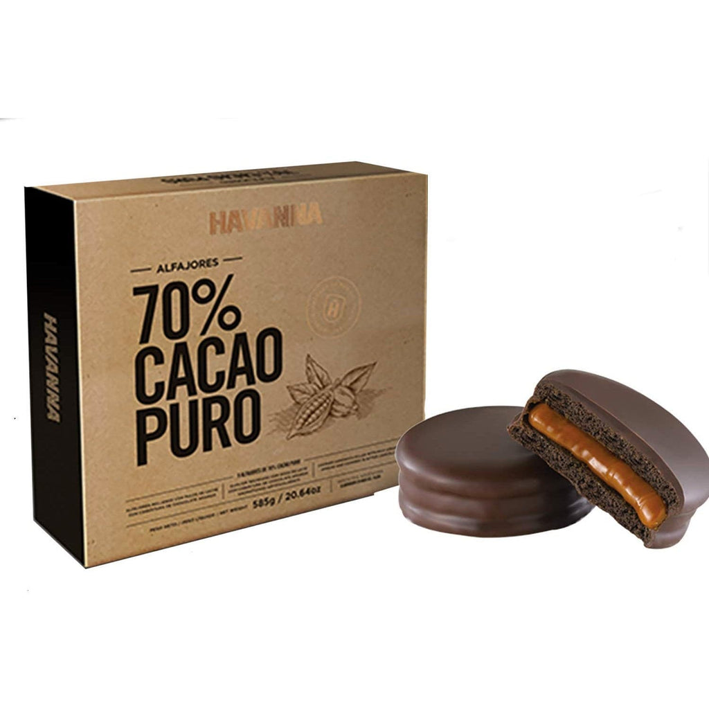 Alfajores Havanna Dark Chocolate Cacao Puro 70% 9u 585g / 1.3lb