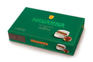 Alfajor "Havanna" White Chocolate with Nuts and Dulce de Leche 12u 612g / 1.34lb.