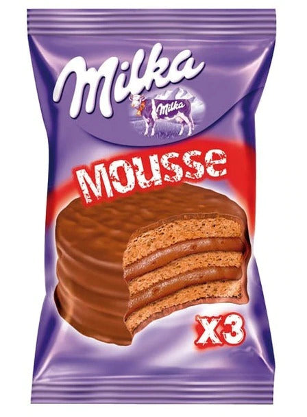 Alfajores "Milka" Triple Cookie with Chocolate Mousse 1u 55g / 0.12lb.