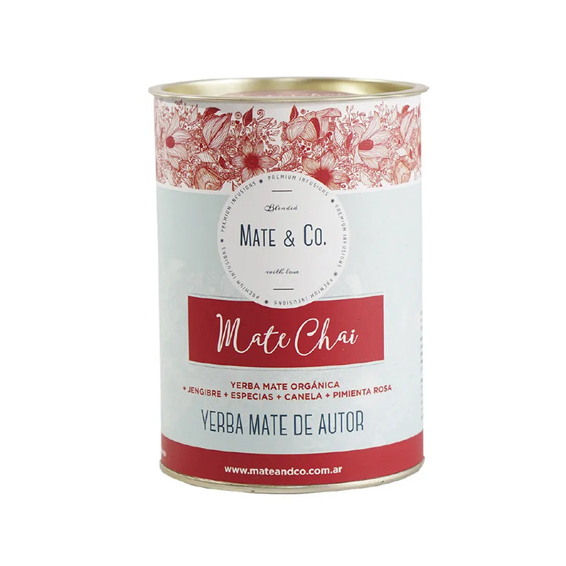 Mate & Co Premium Mate Set - Chai with Red Ceramic Mate
