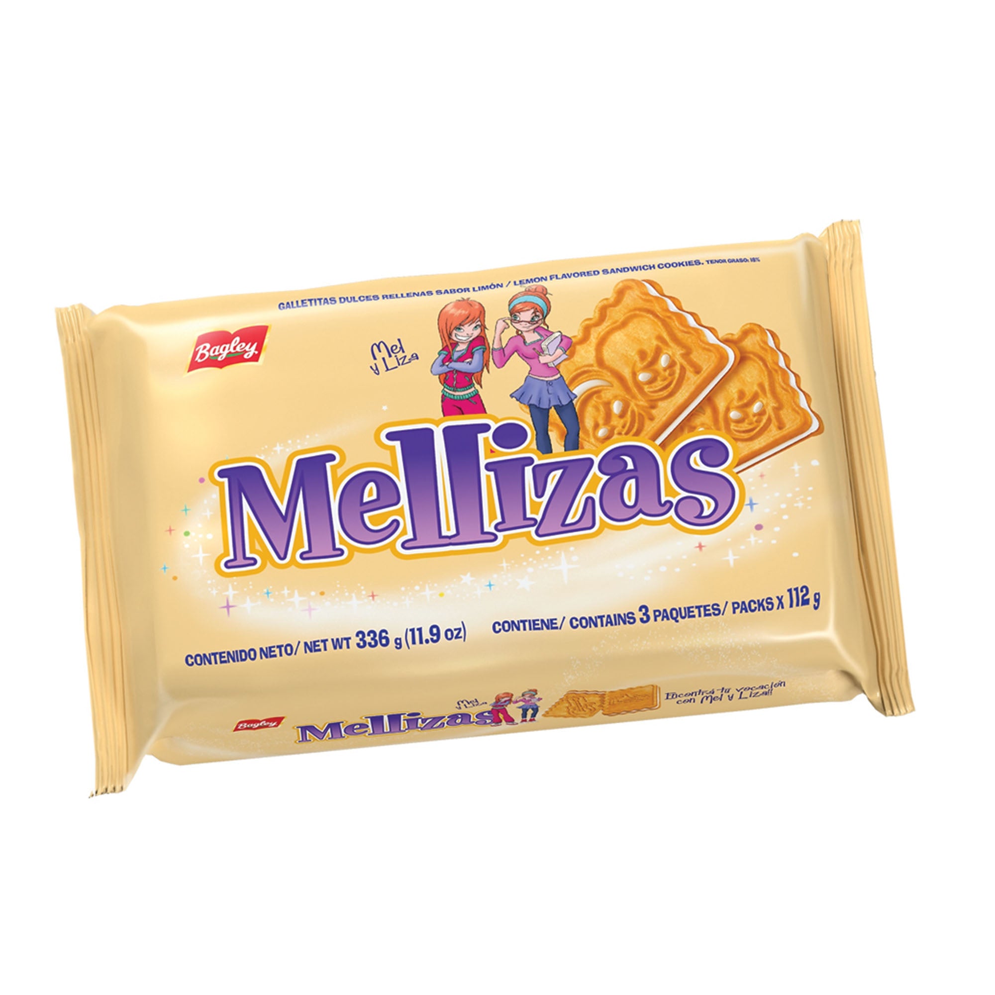 Mellizas Lemon Flavored Sandwich Cookies 112 g / 3.9 oz.