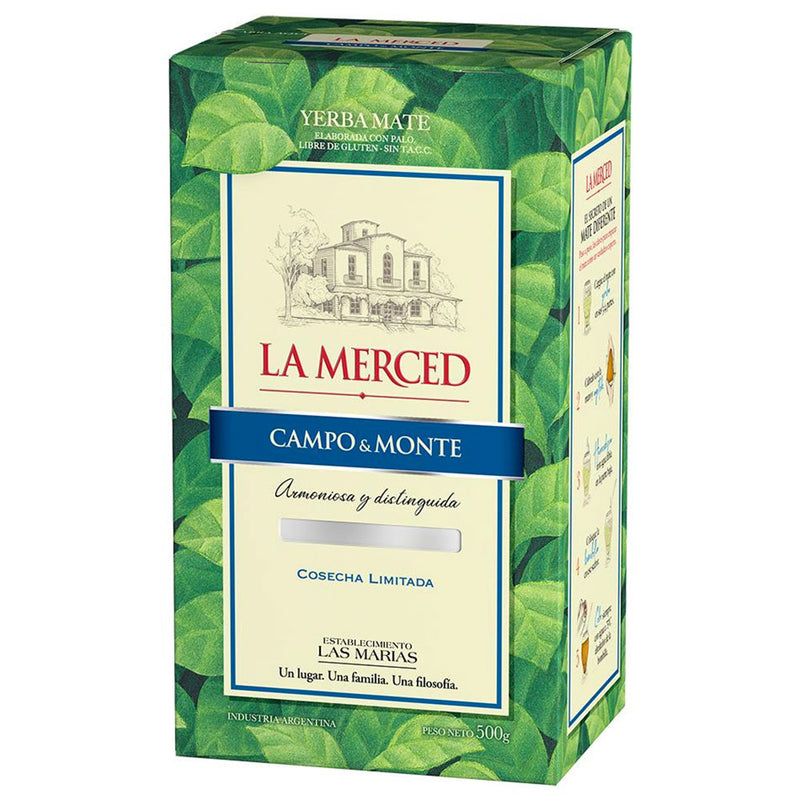 La Merced Premium Yerba Mate - Campo and Monte Flavour 500g.