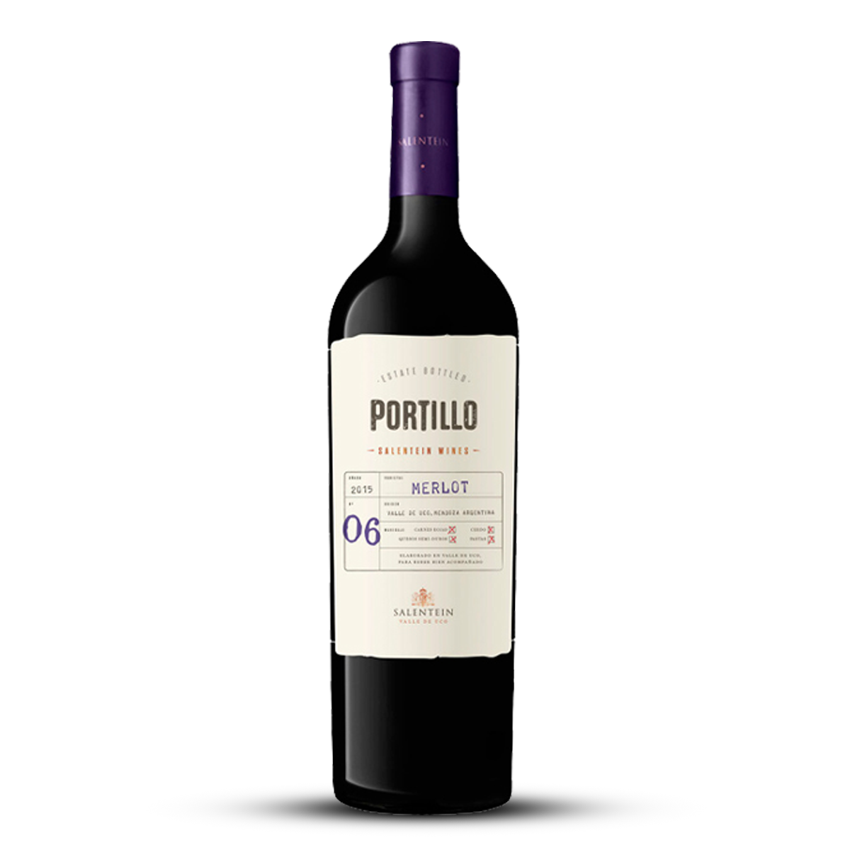 Portillo Merlot 750 ml (6 Bottles).