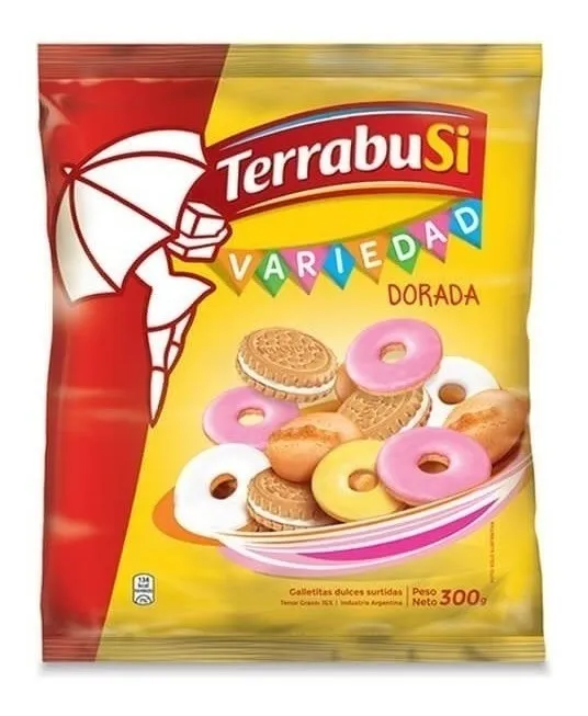 Galletitas "Terrabusi" Variedad Dorada 310g.