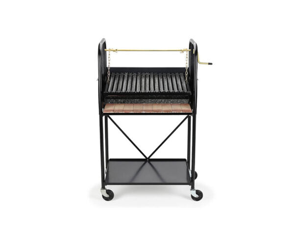 Movable BBQ Outdoor Grill with Refractory Bricks Backyard Cooking - Valiparri Nº 3.