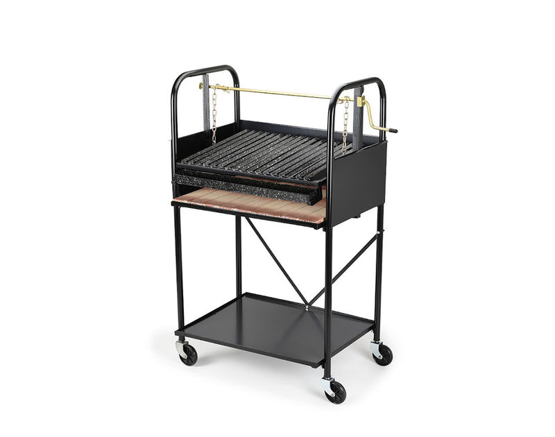 Movable BBQ Outdoor Grill with Refractory Bricks Backyard Cooking - Valiparri Nº 3.