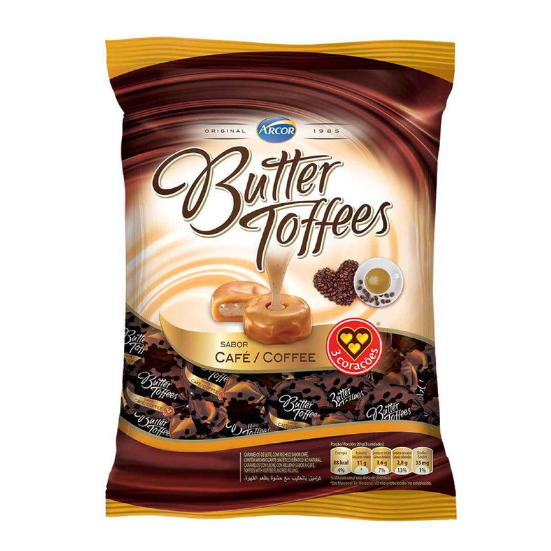 Arcor Butter Toffes Candies Caramel Flavour Coffee 822g.