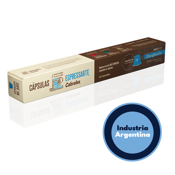 Cabrales Espressarte Decafeinatto Coffee Capsules 55g.
