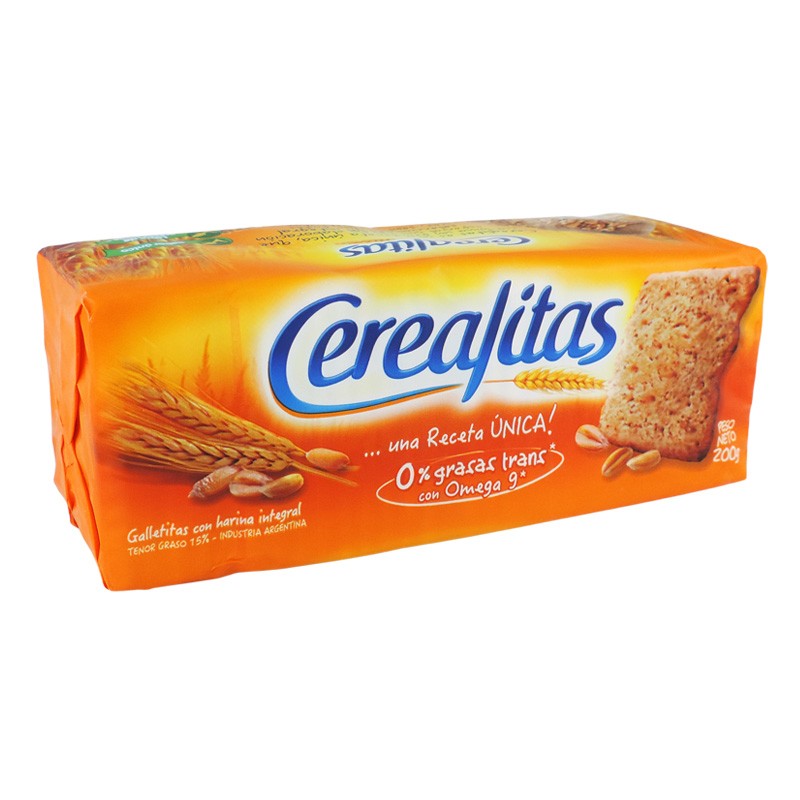 Cerealitas Wholegrain Crackers Galletitas, 200 g / 7.1 oz (Pack of 3).