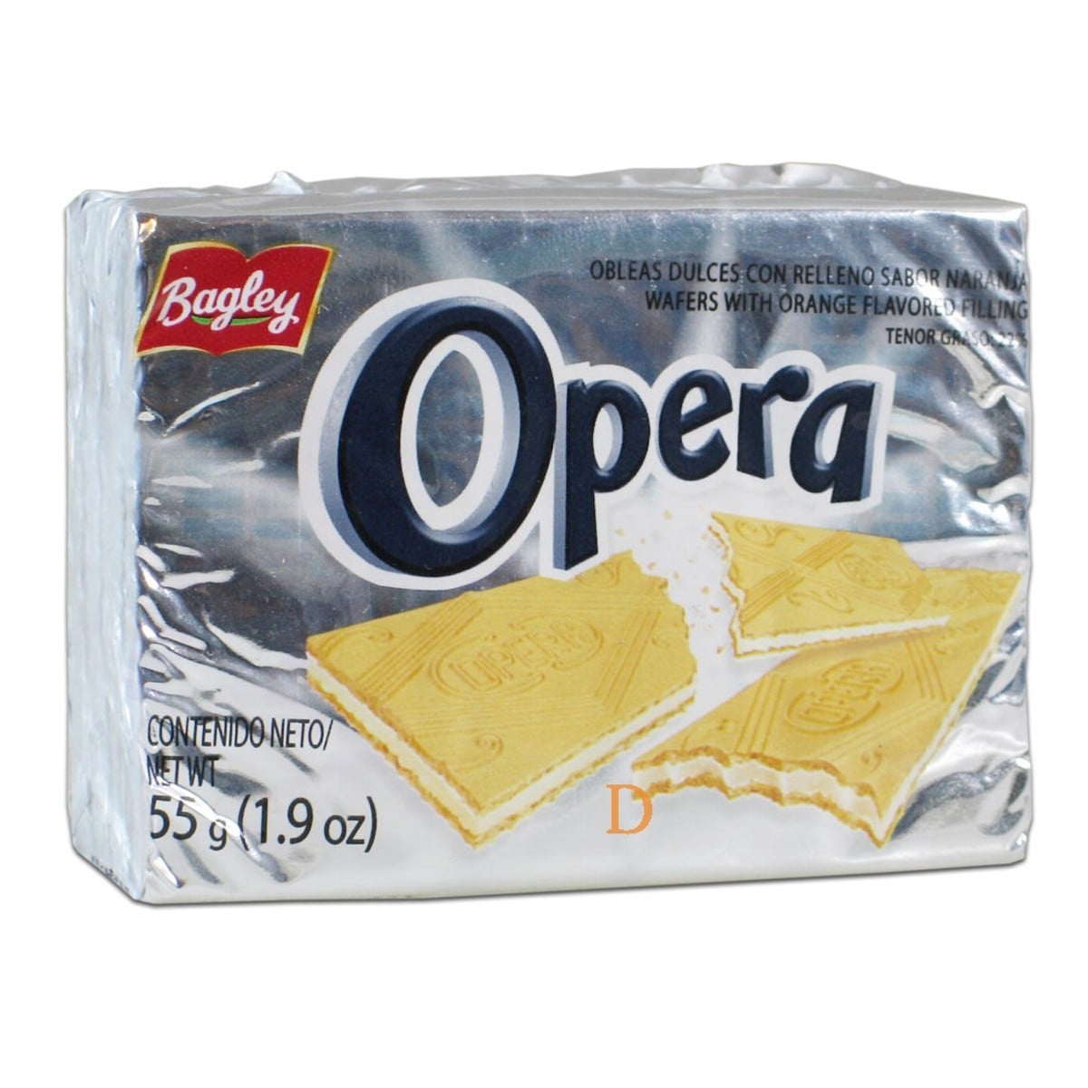 Opera Thin Sweet Orange Flavored Cream Wafers 55g / 1.94 oz.